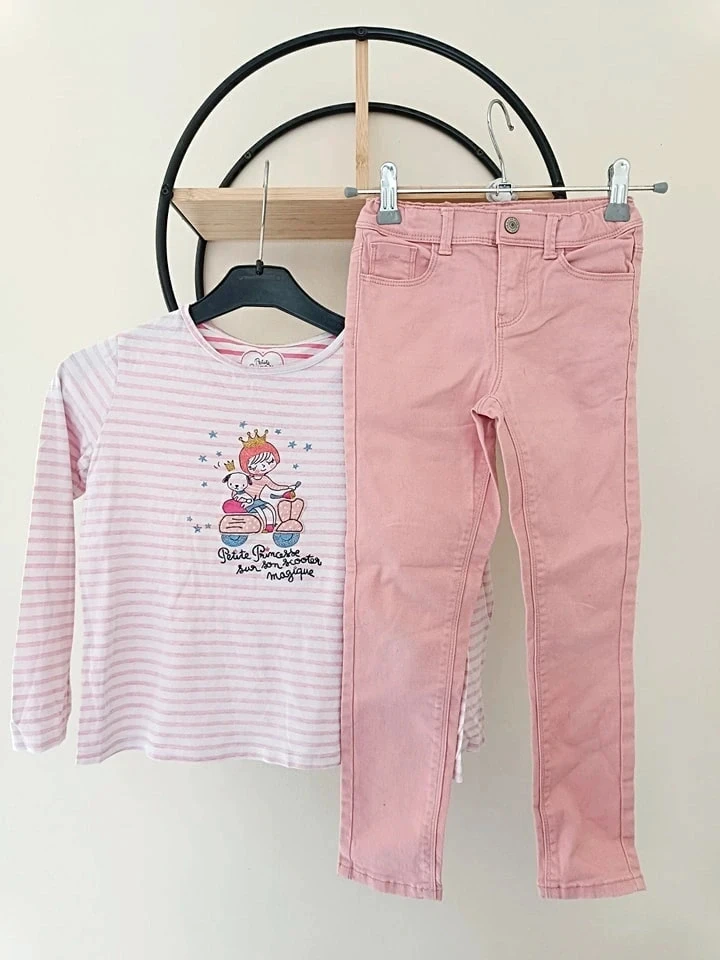 7 ans ensemble teeshirt sergent major et pantalon kiabi